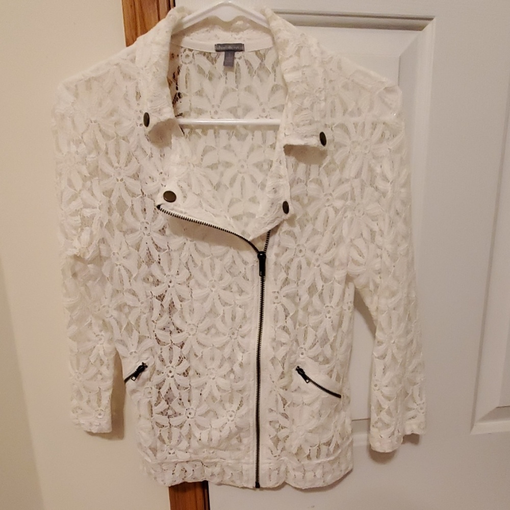 White see-through jacket